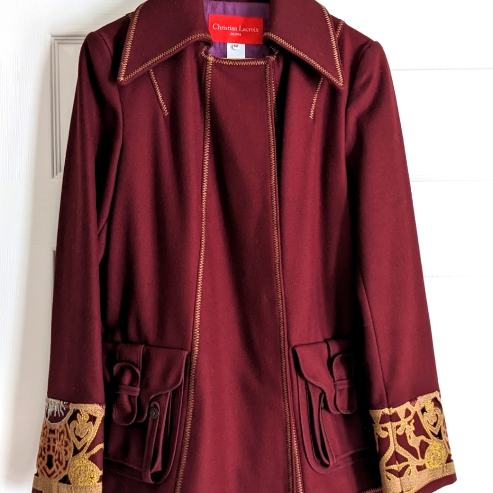 Christian Lacroix Jeans wool coat